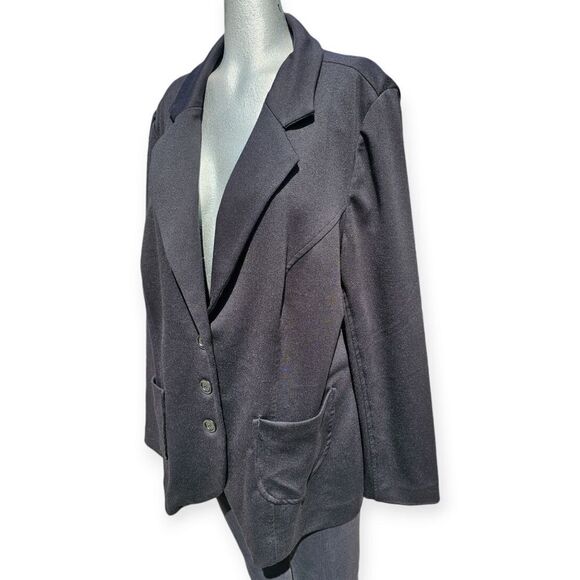 Penningtons Black Stretch Relaxed Fit Blazer Size 20 - Picture 15 of 15